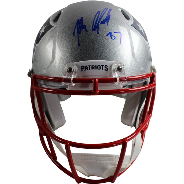rob gronkowski signed helmet