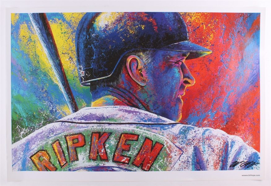 Lot Detail - CAL RIPKEN JR FINE ART LITHOGRAPH HAND SIGNED BY ARTIST ...